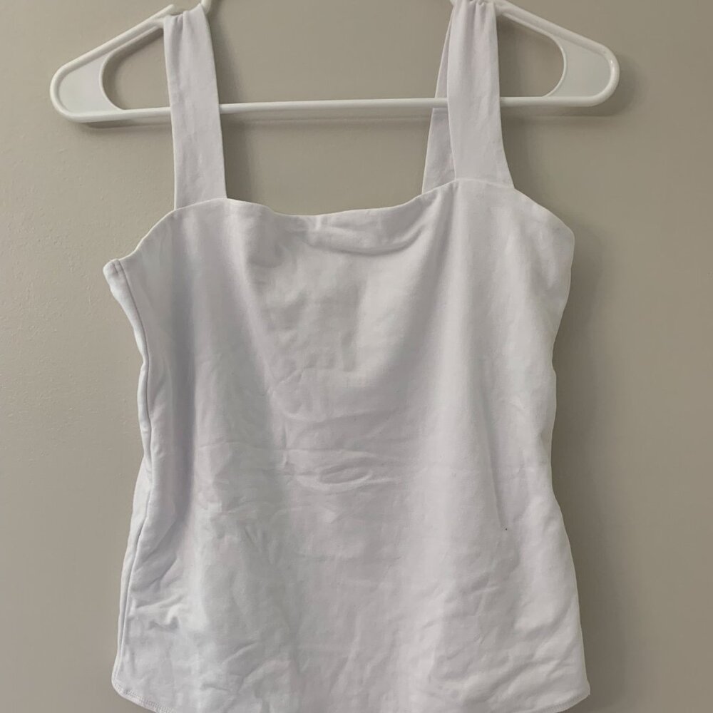 NWT Sz L White Abercrombie Bodysuit